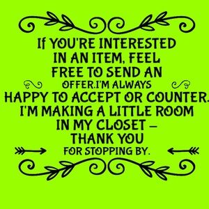 🩵Find something you like? Don’t hesitate to make me an offer.🩵